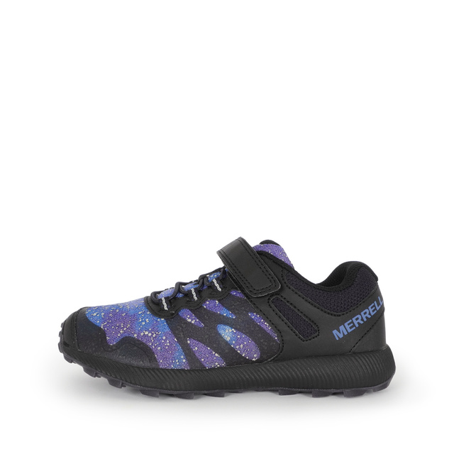 Merrell Nova 2 Gid [MLK265346 大童鞋 戶外多功能鞋 運動 休閒 透氣 魔鬼氈 黑 紫