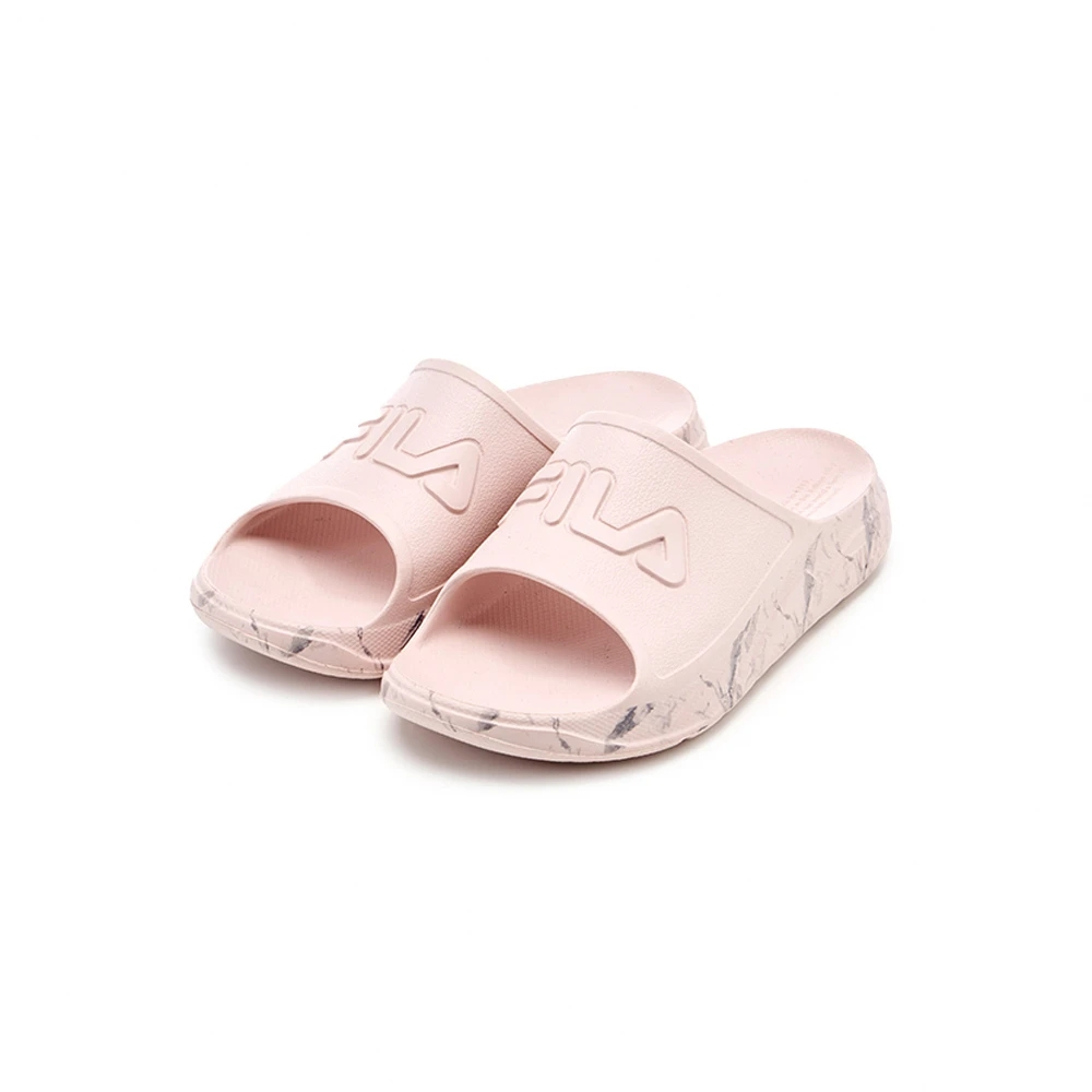 【FILA】PLUMPY SLIDEMarble Slipper 男鞋 女鞋 運動拖鞋 粉色-4S934Y555