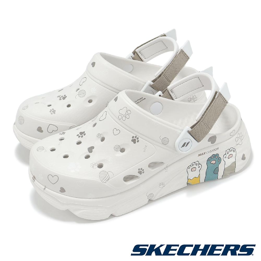 洞洞鞋 Max Cushioning Foamies-Purr-Fection 女鞋 米白 厚底水鞋 111658OFWT