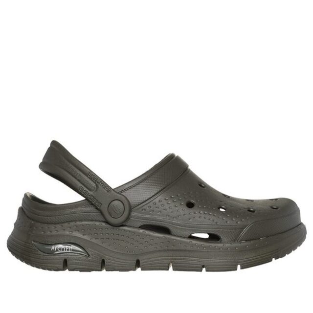 Skechers Arch Fit Foamies [243160OLV 男 運動休閒涼鞋 洞洞鞋 防水 舒適 綠