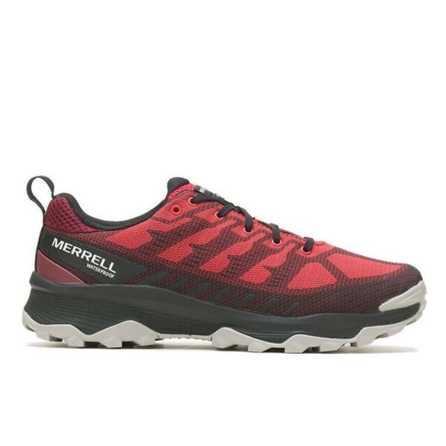 Merrell Speed Eco Wp [ML037001 男 越野鞋 戶外 登山 健行 透氣 輕量 穩定 紅 灰