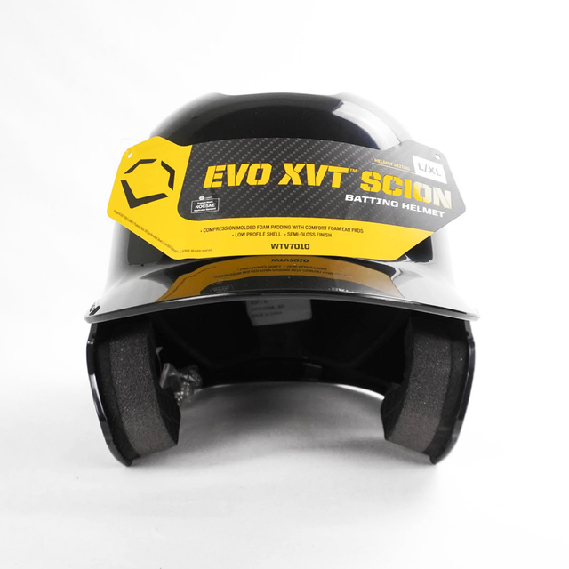 EVO XVT Scion [WTV7010BL 打擊頭盔 硬式棒球 安全 防護 舒適 包覆 亮面 黑