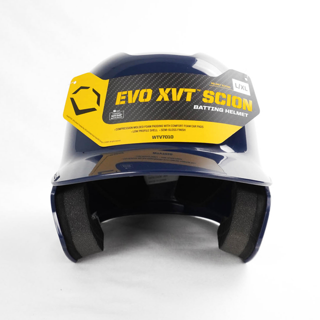 EVO XVT Scion [WTV7010NA 打擊頭盔 硬式棒球 安全 防護 舒適 包覆 亮面 深藍