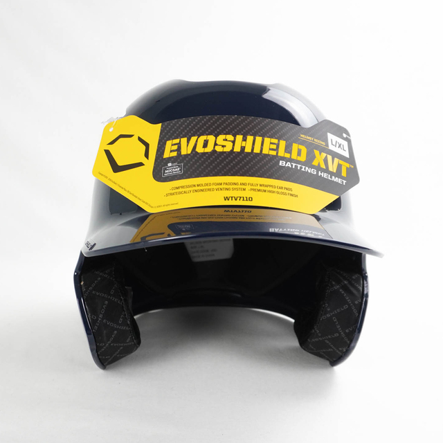 EVO XVT [WTV7110NA 打擊頭盔 硬式棒球 安全 防護 舒適 包覆 通風 不悶熱 亮面 深藍