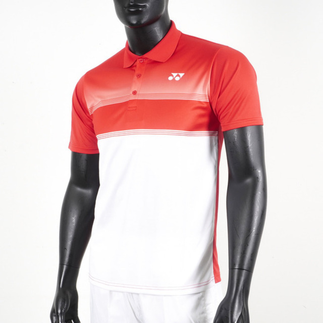 Yonex [YM0019EX496 男 Polo衫 短袖 上衣 運動 訓練 網球 機能 吸濕 排汗 抗紫外線 日落紅