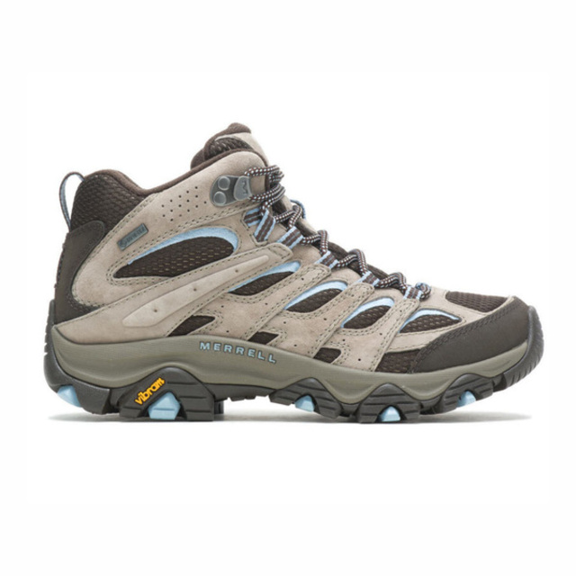 Merrell Moab 3 Mid Gore-Tex [ML035816W 女 登山健行鞋 戶外 寬楦 原石 淺藍