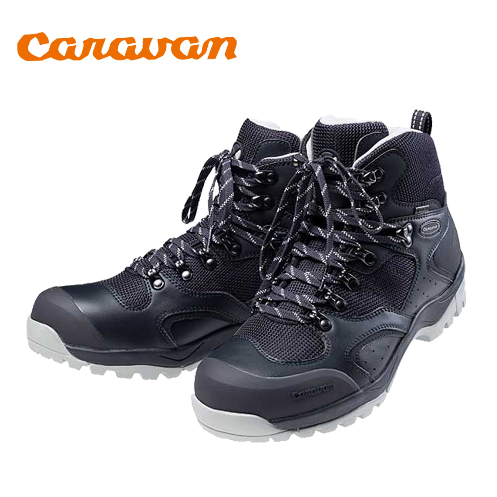 【 Caravan】日本製 原廠貨 中性 中筒防水 3E寬楦/登山鞋/郊山鞋/旅行 午夜藍(C1 SP)