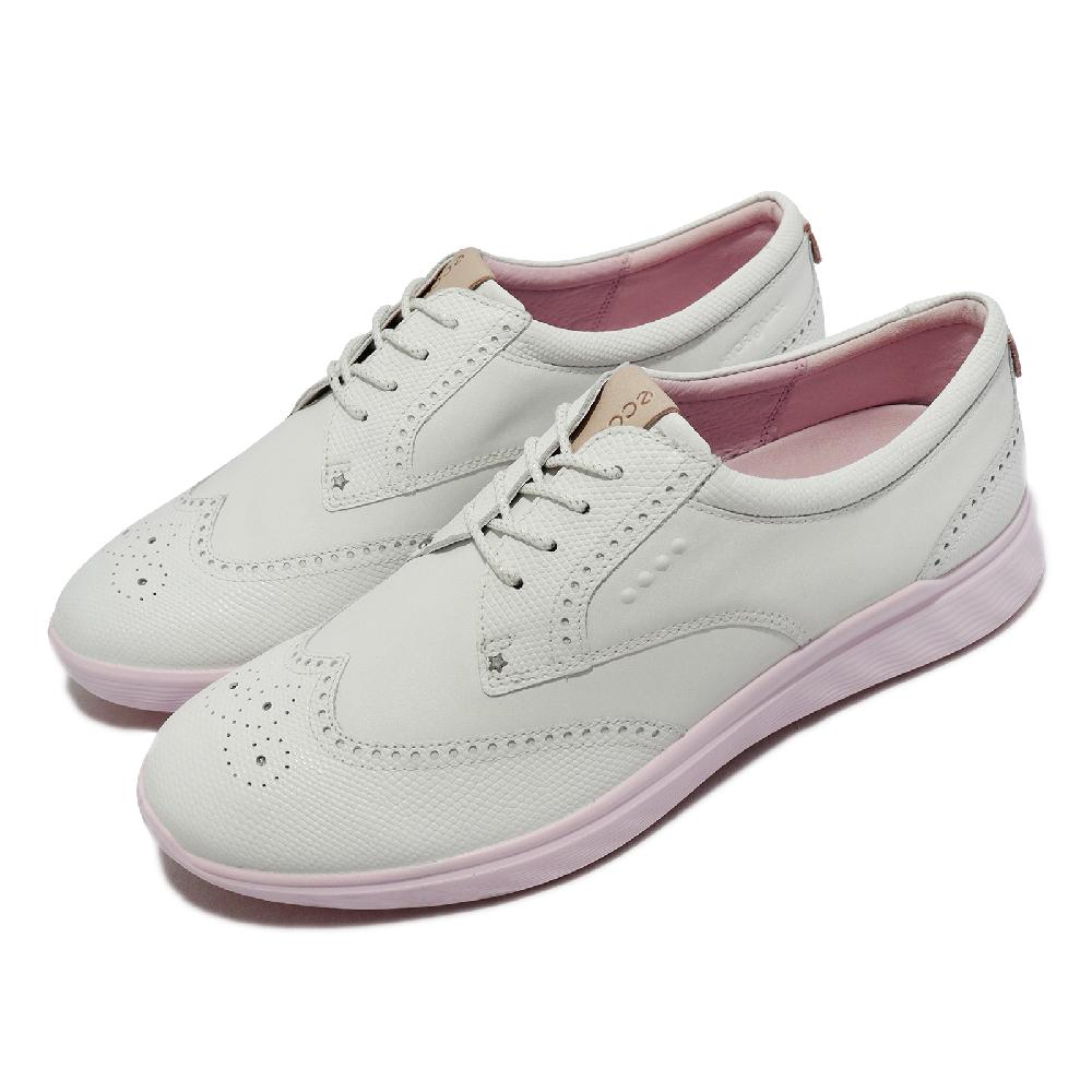 Ecco 高爾夫球鞋 W Golf S-Classic 女鞋 白 粉紅 防水鞋面 緩震 回彈 運動鞋 10270301007