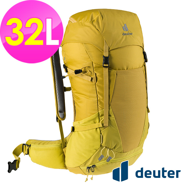 【德國deuter】FUTURA透氣網架背包32L (3400821 薑黃/登山/健行/雙肩後背包)