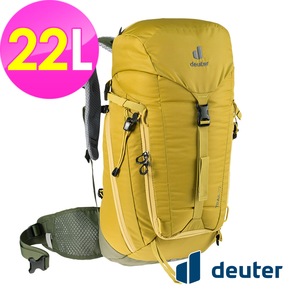 【德國deuter】TRAIL輕量拔熱透氣背包22L (3440121 薑黃/登山/健行)