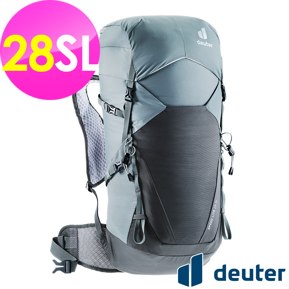 【德國deuter】SPEED LITE超輕量旅遊背包28SL (3410522 深灰/黑/越野/三鐵/登頂)