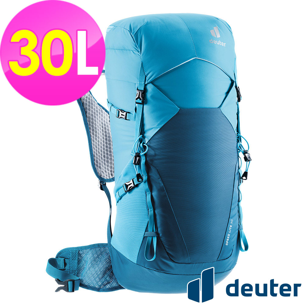 【德國deuter】SPEED LITE超輕量旅遊背包30L (3410622 蔚藍/越野/三鐵/登頂)