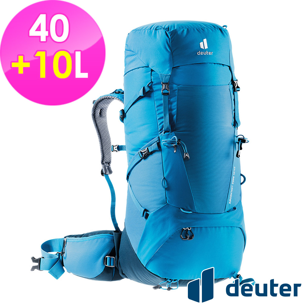 【德國deuter】AIRCONTACT CORE拔熱式透氣背包40+10L (3350122 藍/登山/健行)