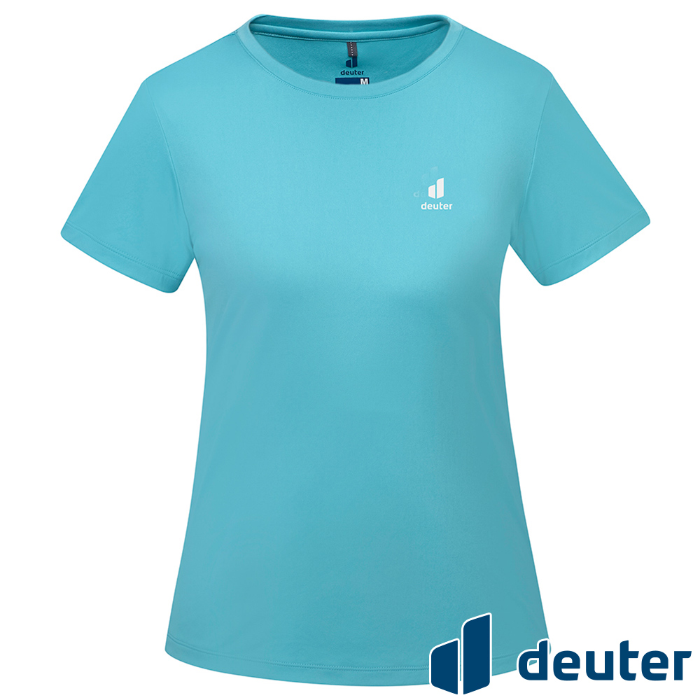 【德國deuter】女款DEUTER短袖T恤 (DE-T2402W 藍綠/排汗/透氣)