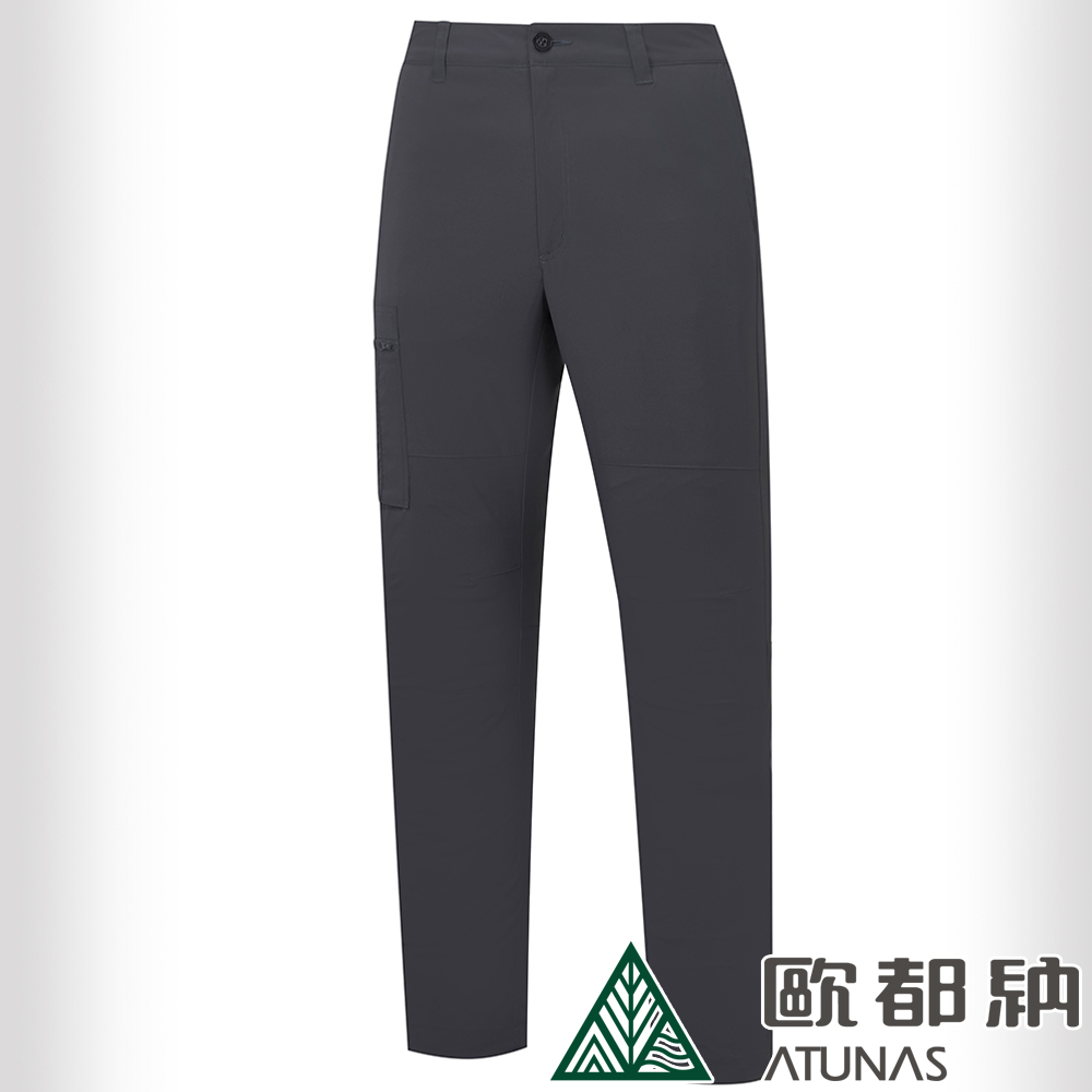 【ATUNAS 歐都納】男款彈性長褲 (A8PA2408M 碳灰/透氣/吸濕/休閒)