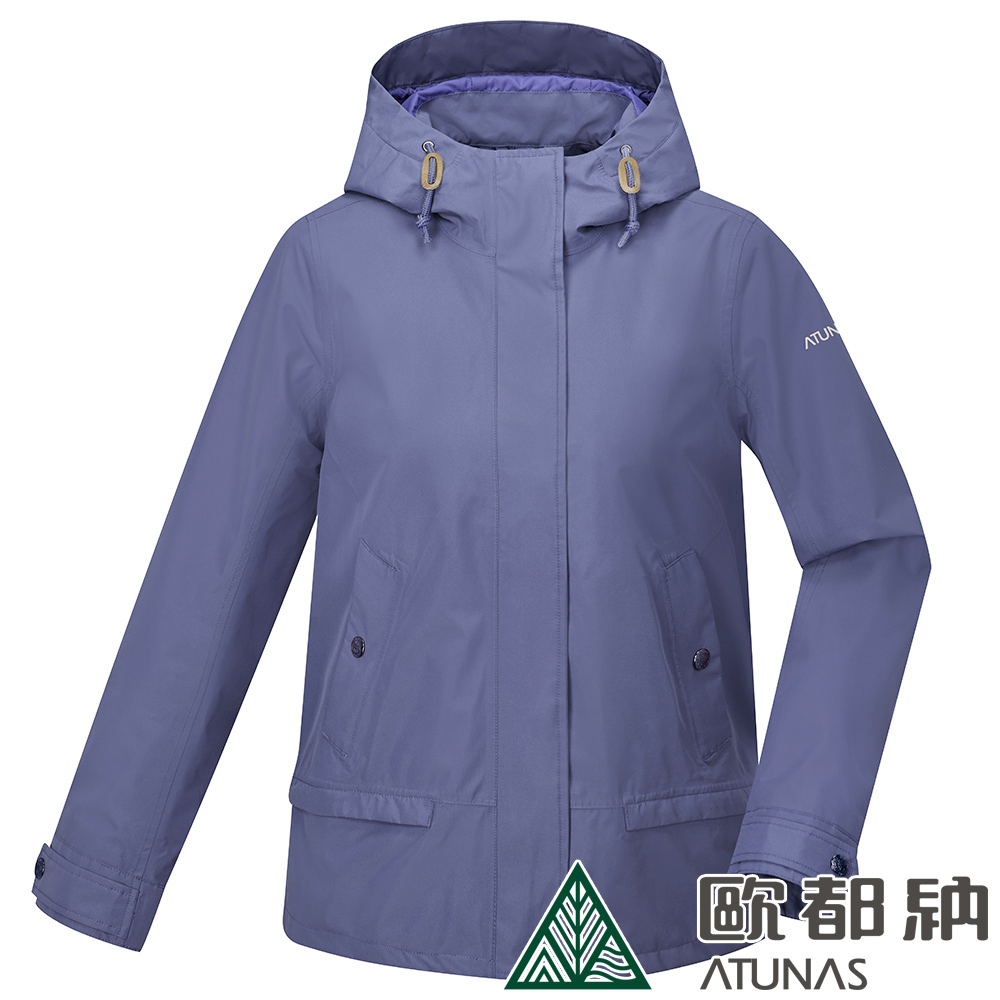 【ATUNAS 歐都納】女款都會休閒GORE-TEX 2L單件式外套 (A1GT2310W 迷霧紫/保暖/防水/防風/透氣)