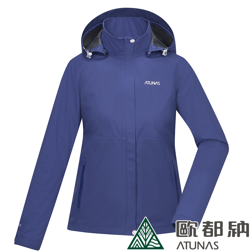 【ATUNAS 歐都納】女款GORE-TEX PACLITE PLUS單件式防水透氣外套A1GTDD03W深藍紫