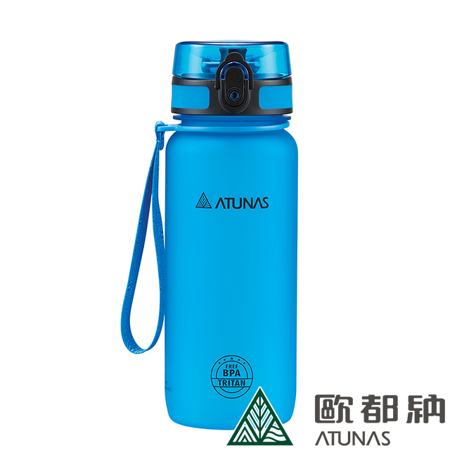 【ATUNAS 歐都納】戶外玩咖運動水瓶650ML(A1KTBB04N 藍/TRITAN/輕量/防漏/便攜/不易碎)