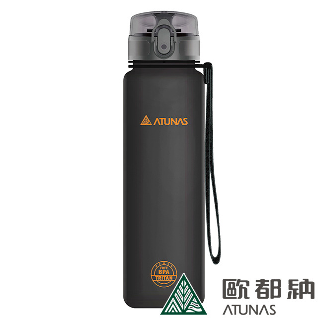 【ATUNAS 歐都納】戶外玩咖運動水瓶1000ML (A1KTBB05N 黑/TRITAN/輕量/防漏/便攜/不易碎)