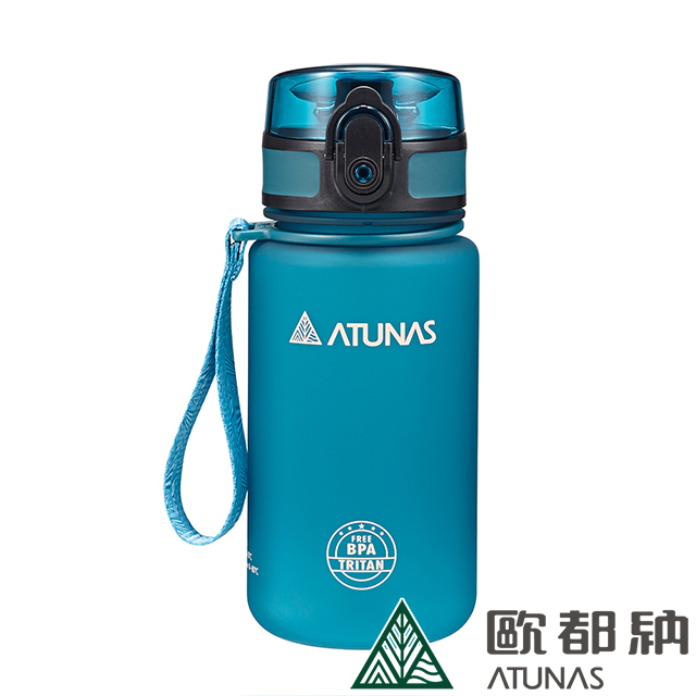 【ATUNAS 歐都納】戶外玩咖運動水瓶350ML (A1KTBB03N 藍/TRITAN/輕量/防漏/便攜/不易碎)
