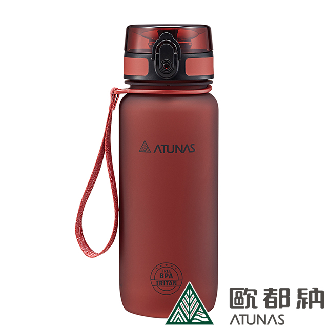 【ATUNAS 歐都納】戶外玩咖運動水瓶650ML (A1KTBB04N 紅/TRITAN/輕量/防漏/便攜/不易碎)