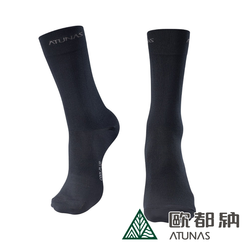 【ATUNAS 歐都納】X-STATIC銀纖維紳士襪 (A1ASDD04N 黑/中筒襪/除臭)