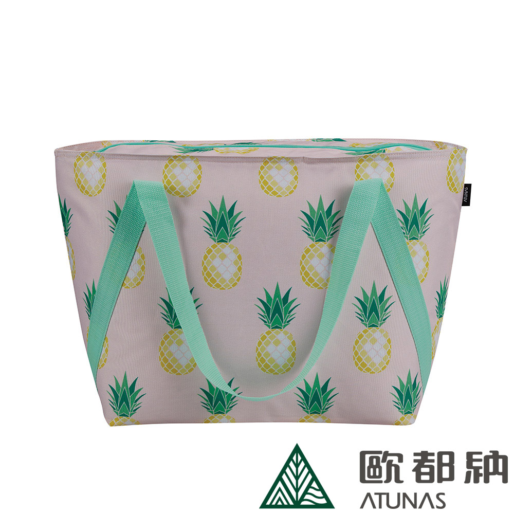 【ATUNAS 歐都納】肩背保冷保溫袋 (A1ACCC11 鳳梨/輕巧/PEVA防水內裡)
