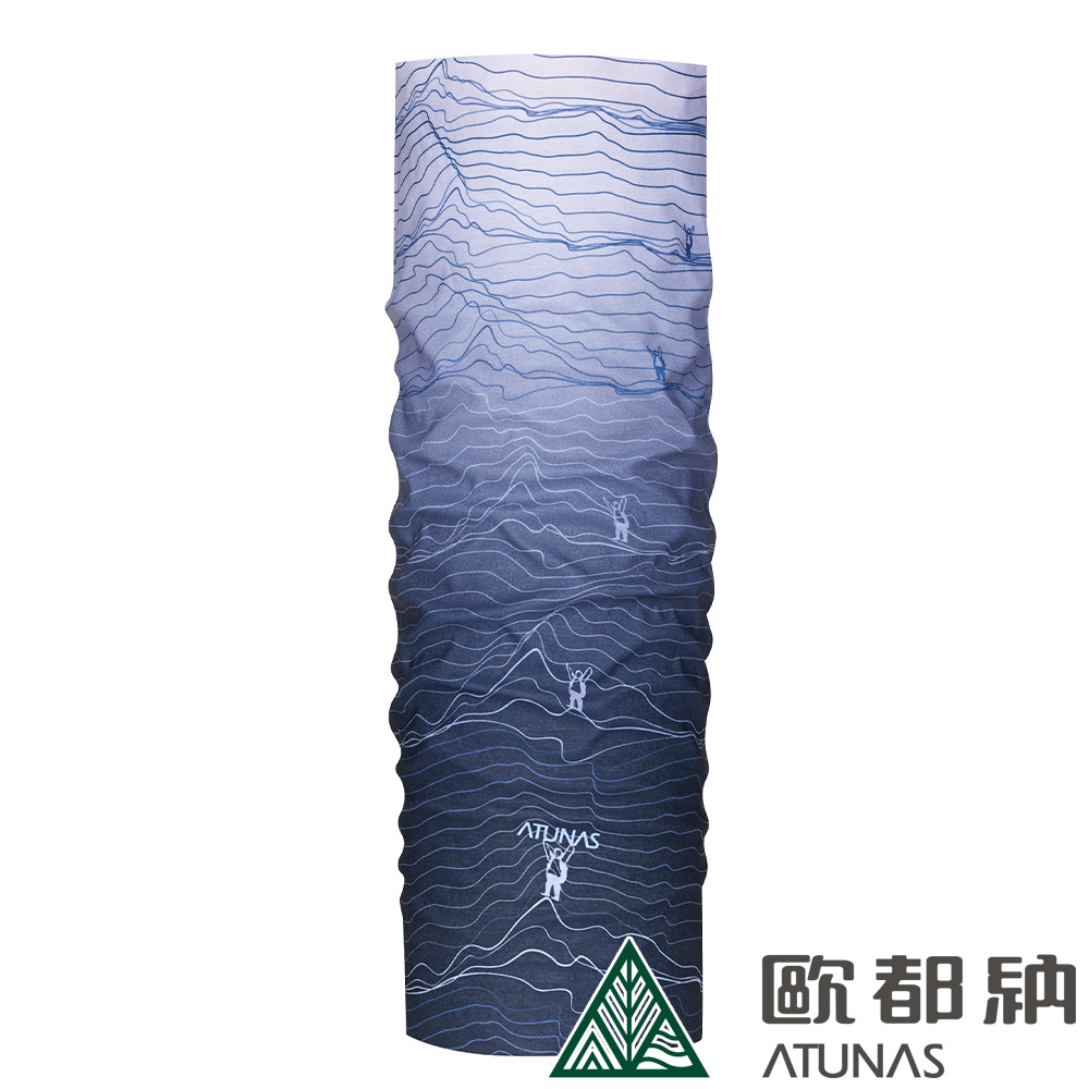 【ATUNAS 歐都納】COOLMAX抗菌頭巾 (A1ACDD06N 墨灰/防曬/吸濕排汗/快乾)