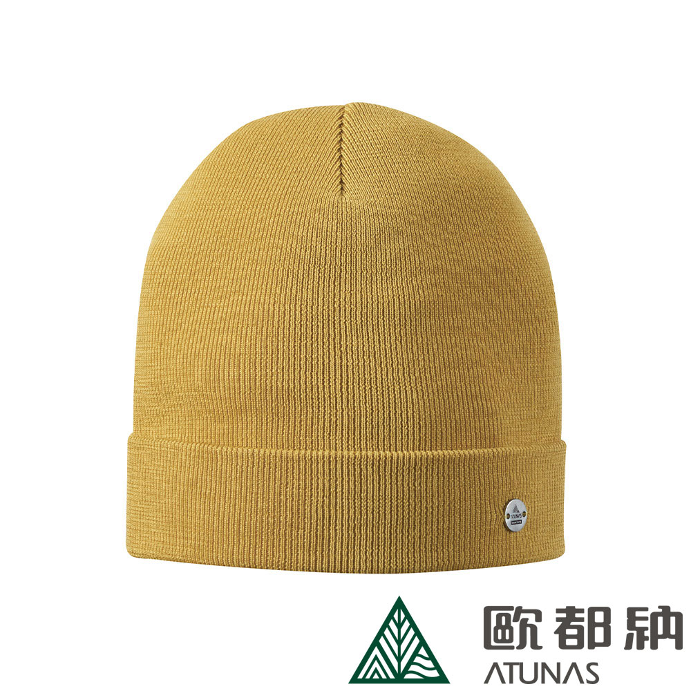 【ATUNAS 歐都納】羊毛保暖帽 (A1AH2107N 芥末黃/中性款/抑菌/除臭)