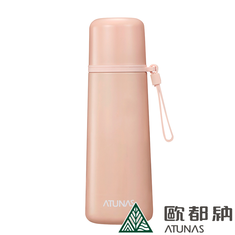 【ATUNAS 歐都納】316雙蓋式霧面保溫瓶 500ML (A1KTDD03N 奶茶/內膽316/不鏽鋼/杯蓋式)