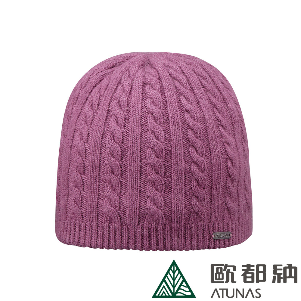 【ATUNAS 歐都納】WINDSTOPPER羊毛保暖帽 (A1AH2202N 霧粉/中性款/防風/保暖)