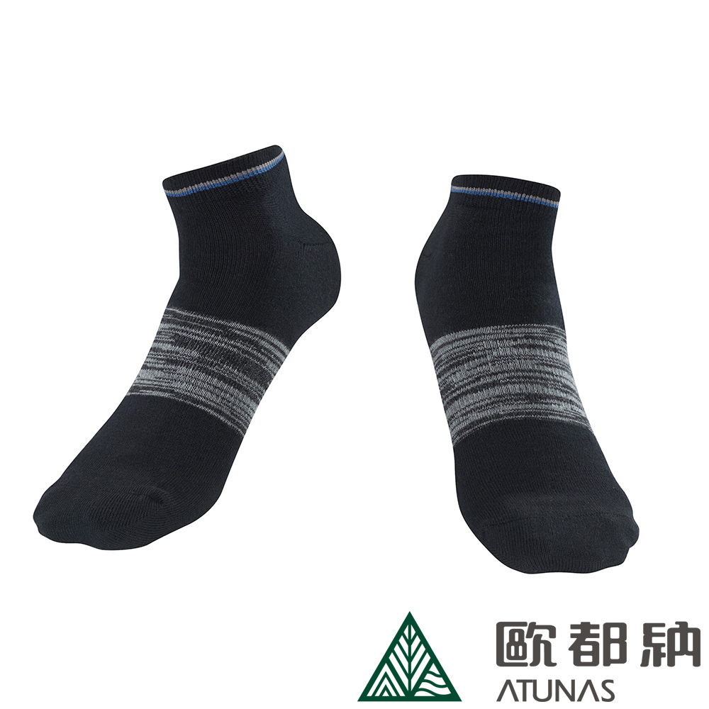【ATUNAS 歐都納】COOLPLUS抗菌船型襪(A2ASBB01N 黑)