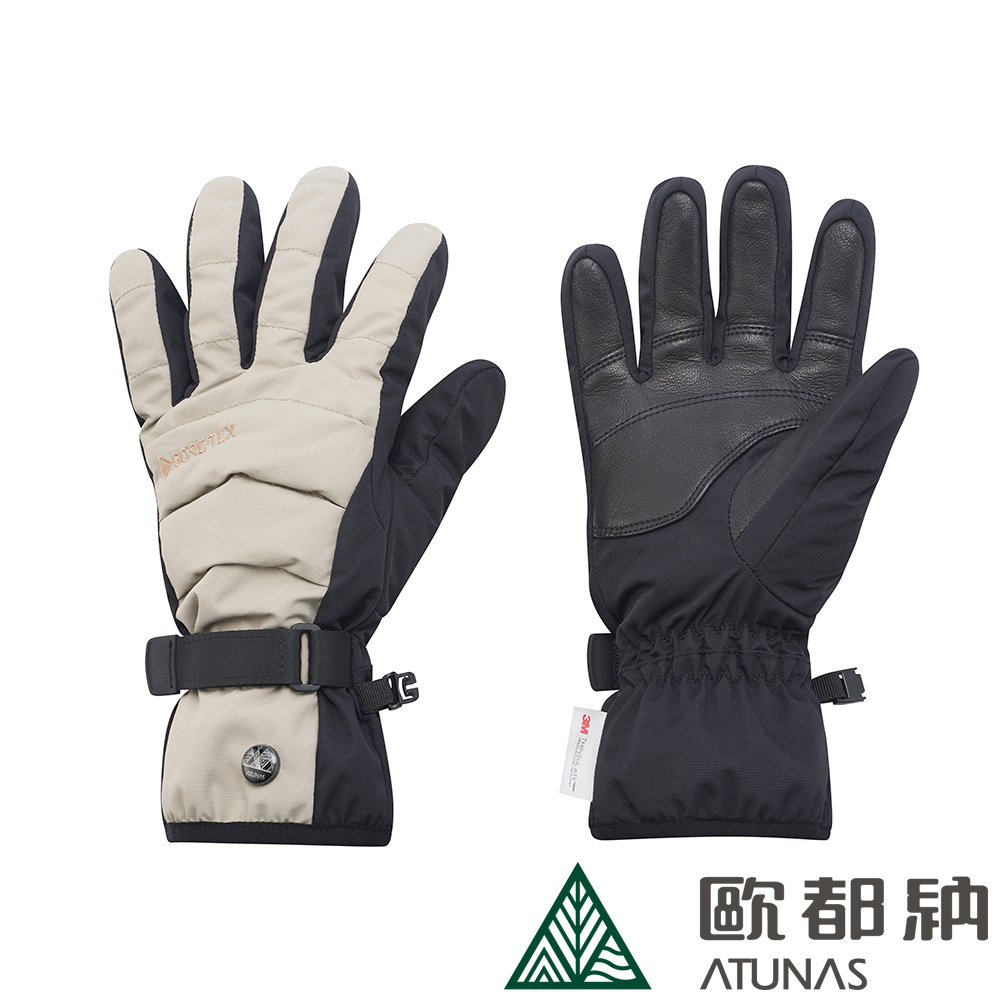 【ATUNAS 歐都納】GORE-TEX防水保暖手套 (A2AGEE01N 卡其/防風/防水/保暖)