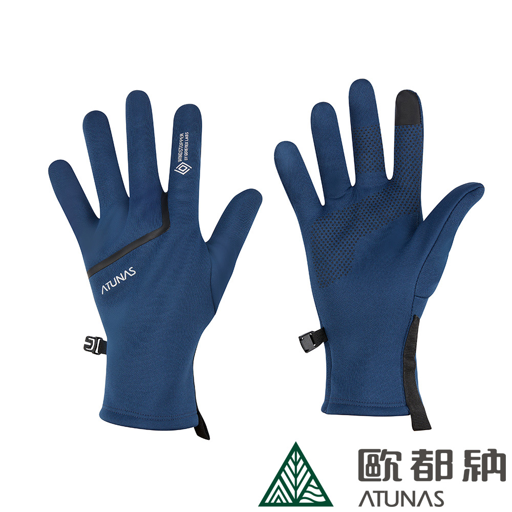 【ATUNAS 歐都納】GORE-TEX INFINIUM防風手套 (A2AGEE03N 藍/中長版/防風/防水/保暖)