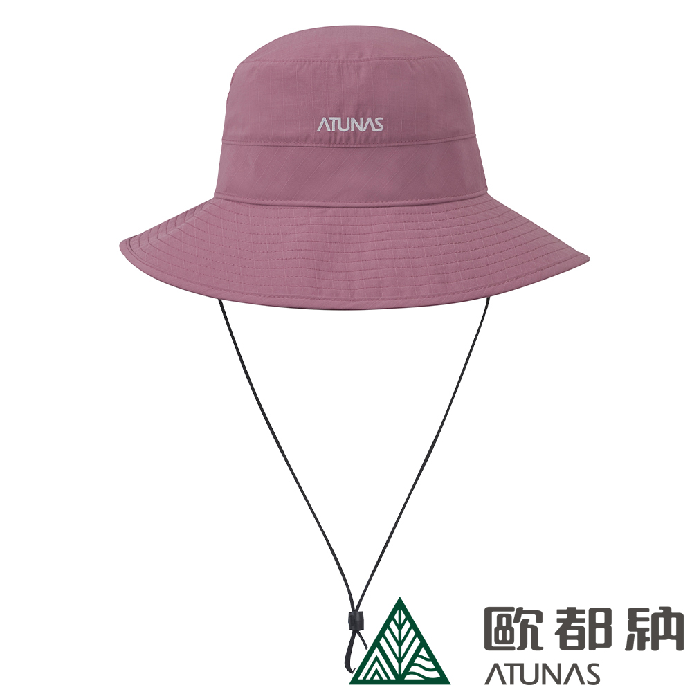 【ATUNAS 歐都納】防曬漁夫帽 (A1AHDD07N 玫瑰紫/防曬/抗UV/登山/旅遊/露營)