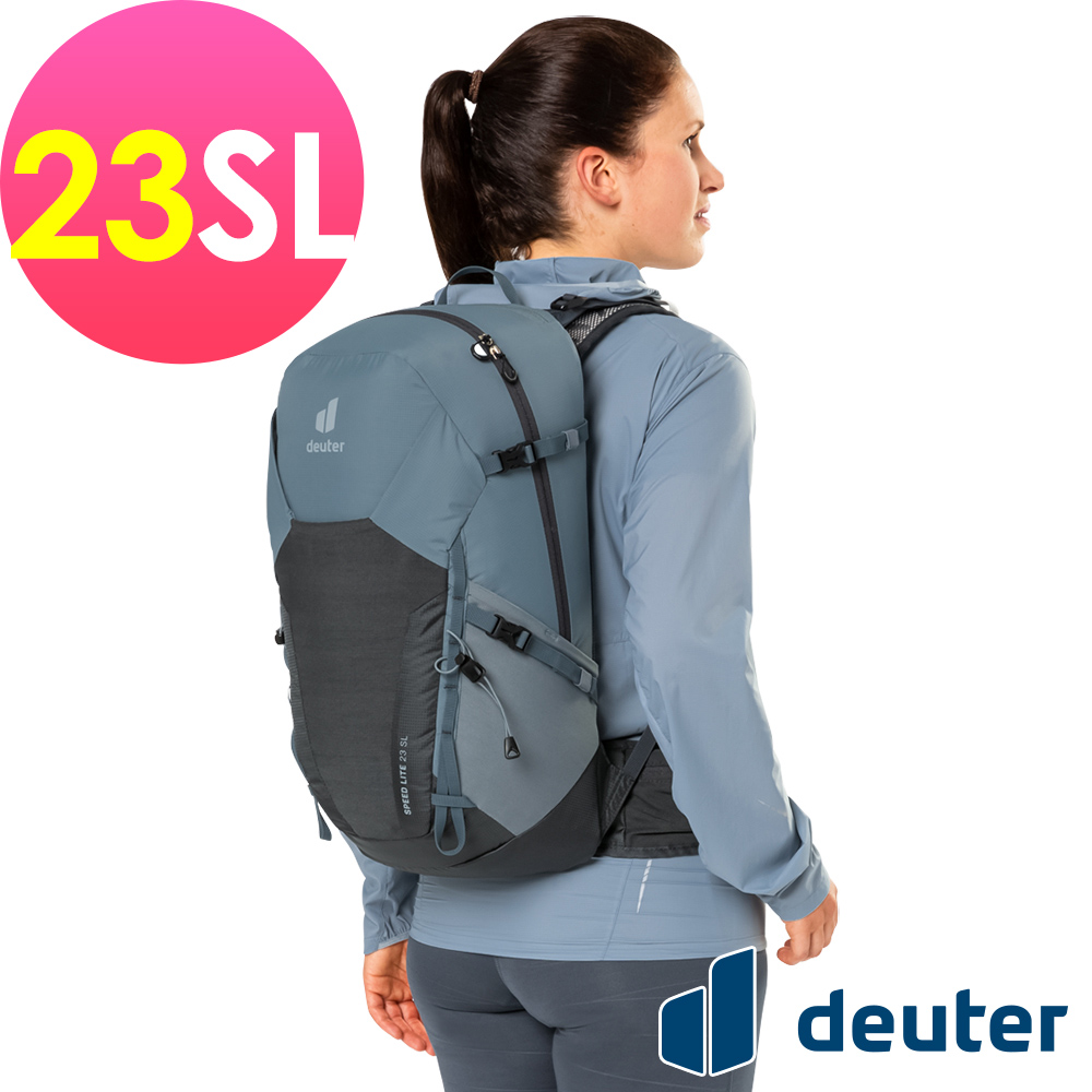 【德國deuter】SPEED LITE超輕量旅遊背包23SL (3410322深灰黑/越野/三鐵/登頂)