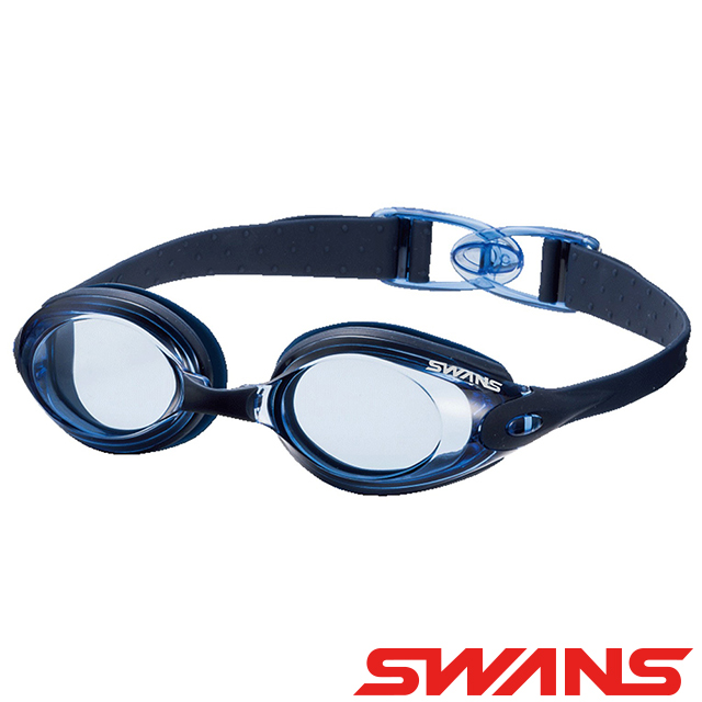 【ATUNAS 歐都納】日本SWANS專業光學柔軟舒適型泳鏡(SWB-1藍/防霧/抗UV/矽膠/游泳/水上配件)