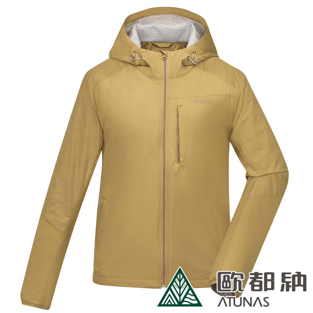 【ATUNAS 歐都納】男款石墨烯微暖輕量外套A1GA2417M卡其