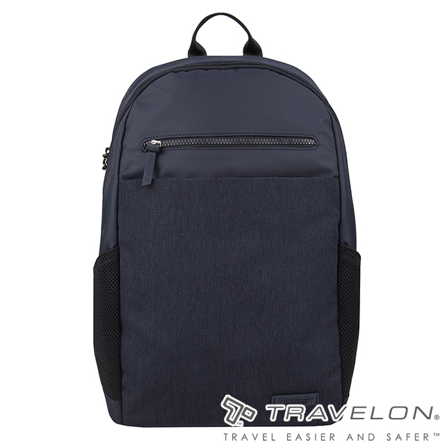 【Travelon美國防盜包】METRO商務休旅後背包(TL-43412深藍/雙肩包/旅遊後背包)