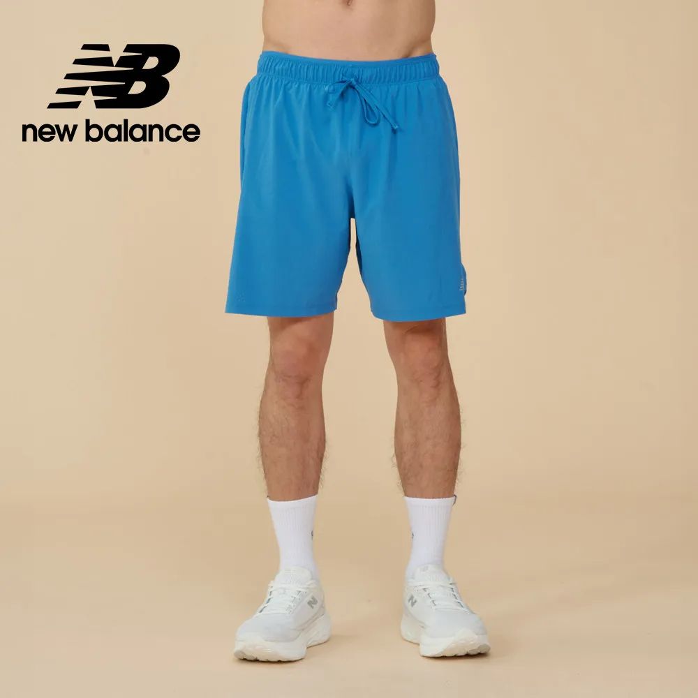 【New Balance】7吋吸濕排汗RC短褲 男性 藍色 MS41283BEU