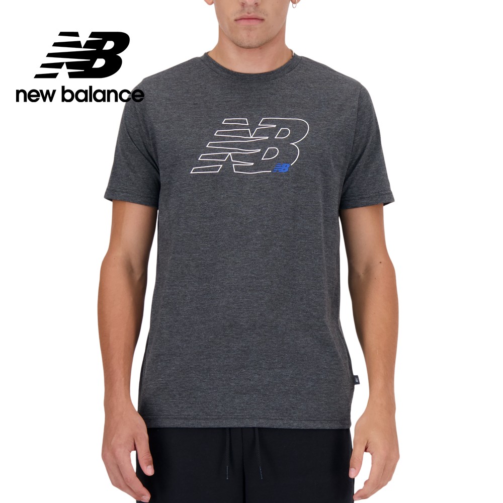 【New Balance】吸濕排汗短袖上衣 男性 深灰色 MT41071HC
