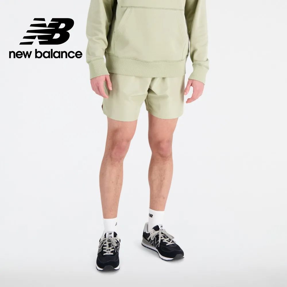 [New Balance鬆緊抽繩口袋休閒短褲 MS33513FUG 男性 綠色