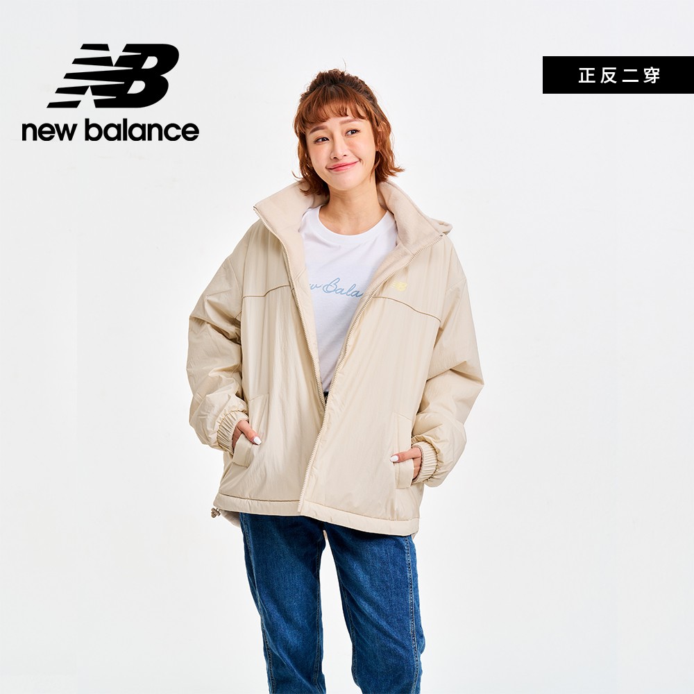 【New Balance】SDS二面穿保暖外套_女性_米白色_AWJ41330TWF