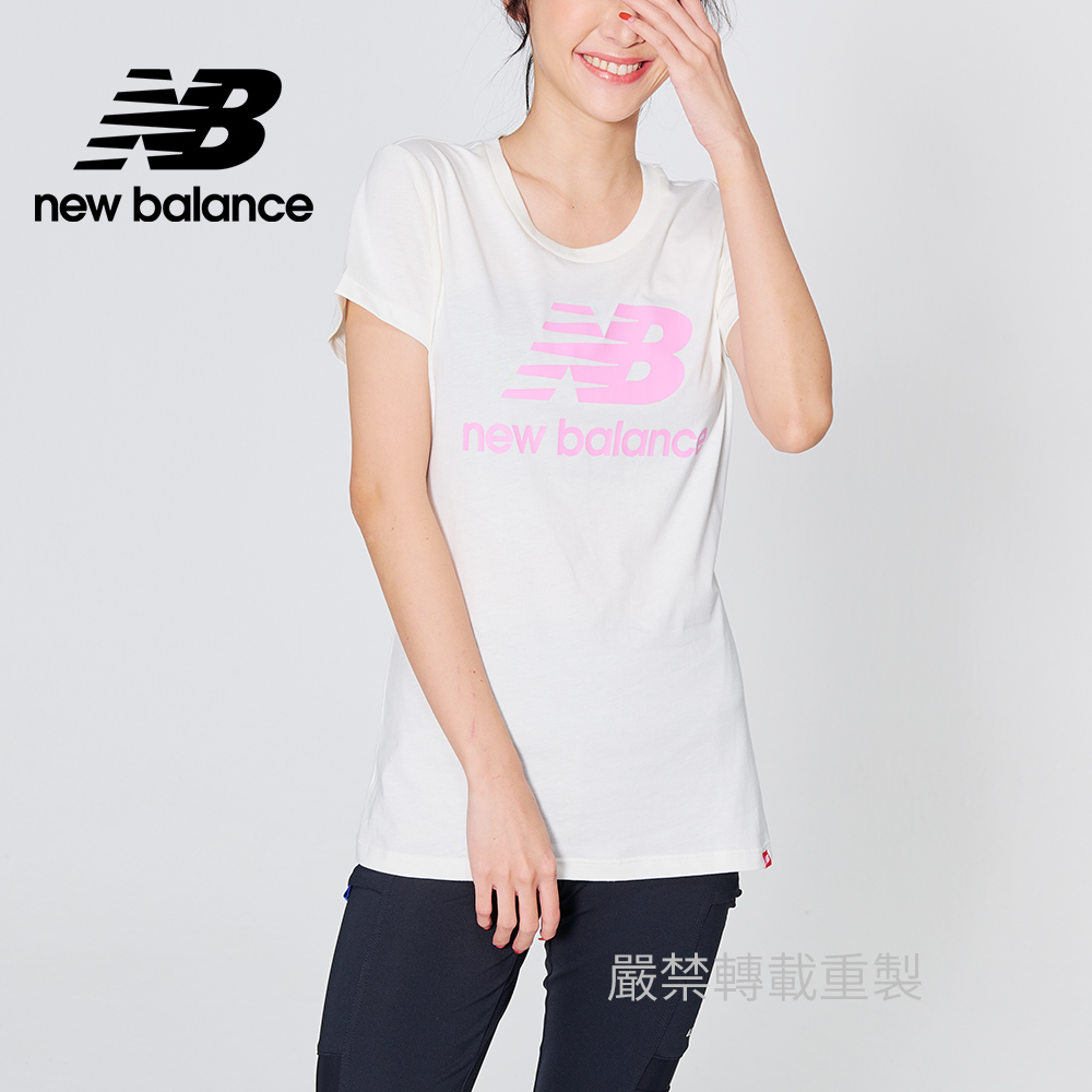 [New Balance短袖上衣_女性_象牙白_AWT91546SST