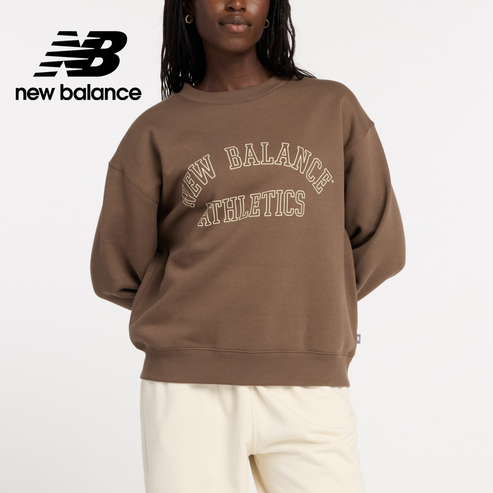 [New Balance刷毛長袖上衣 女性 咖啡色 WT43516DUO