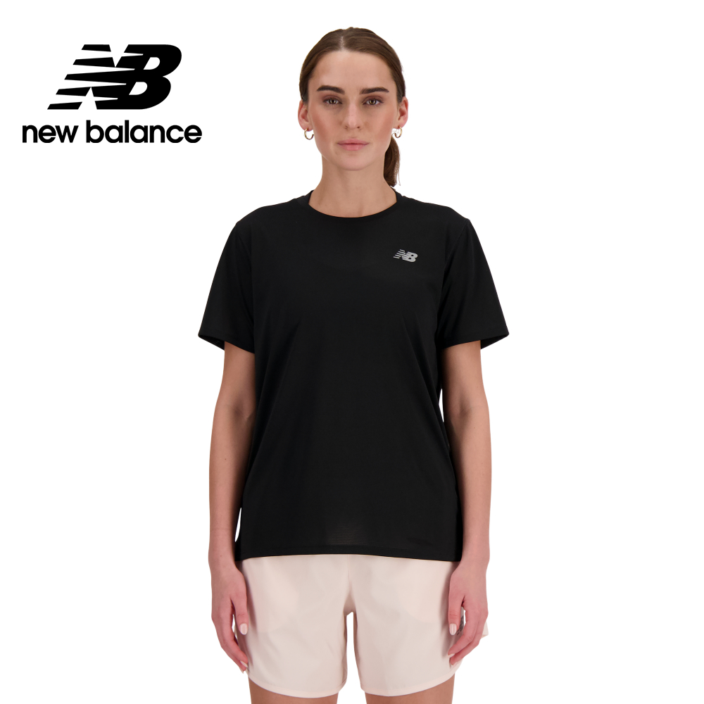 [New Balance涼感透氣短袖上衣 女性 黑色 WT41222BK
