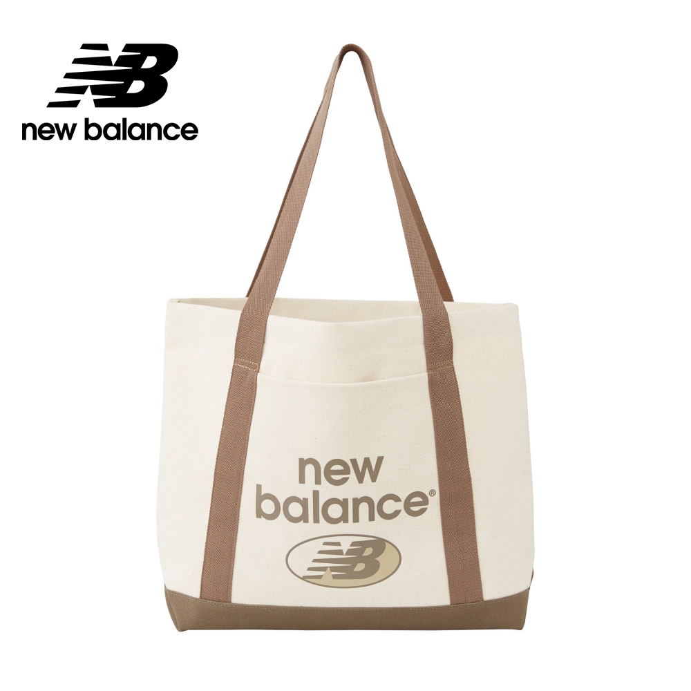 [New Balance大容量帆布肩背托特包_中性_杏/卡其_LAB23027MS