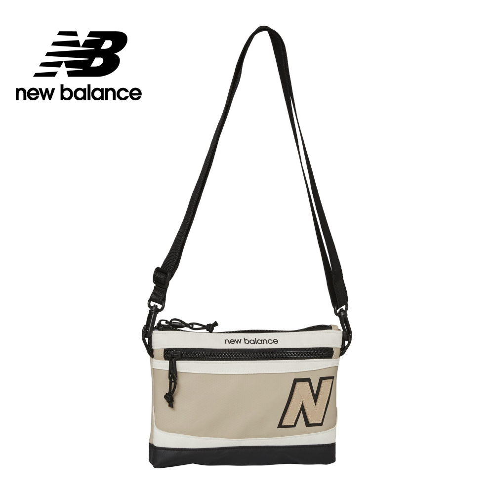 【New Balance】經典NB休閒小包/斜背包/側背包_中性_奶茶色_LAB23106SOT