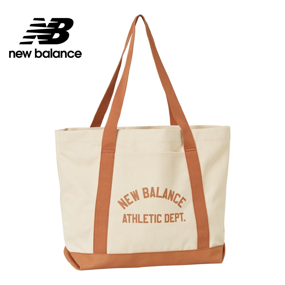 【New Balance】大容量帆布肩背托特包_中性_杏/橙橘_LAB23110WUT