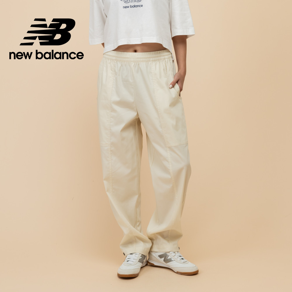 [New Balance可調節式寬褲長褲 女性 杏色 WP51501LIN